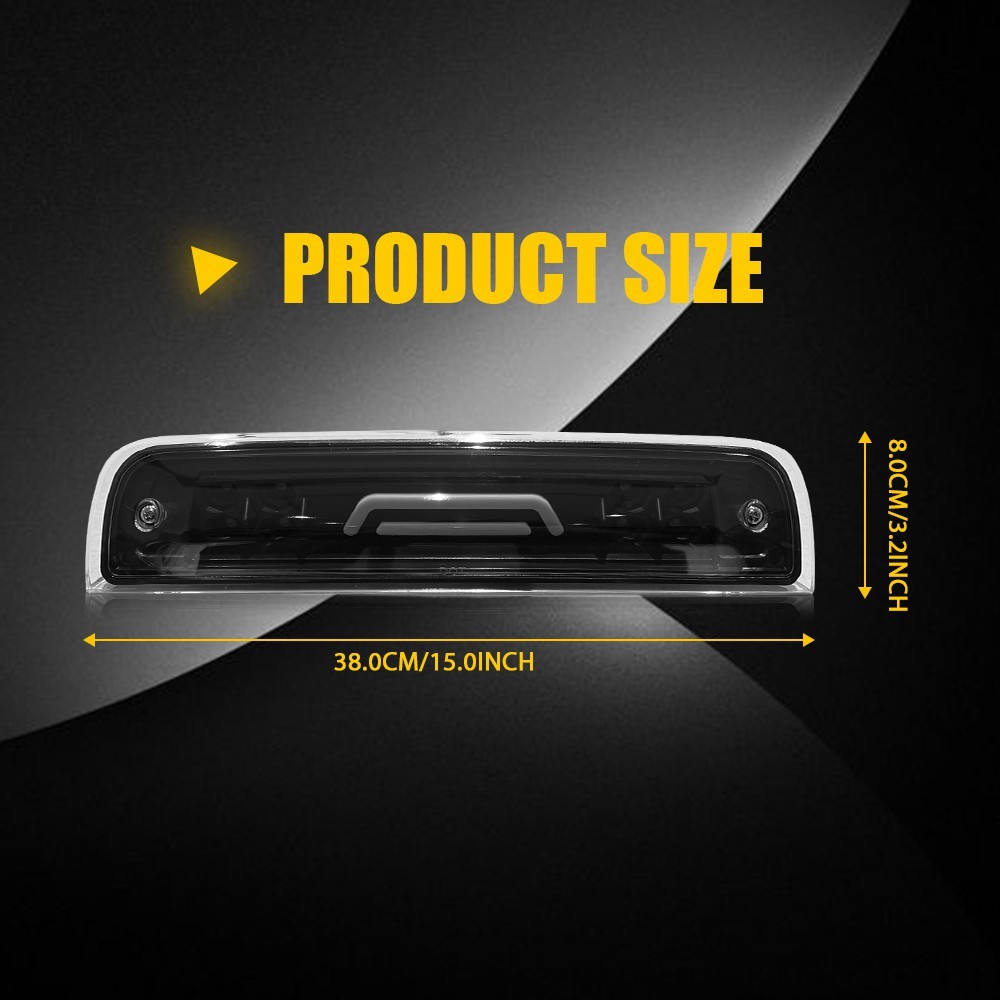 For 09-18 Ram 1500 2500 3500 LED Third Tail Brake Light Cargo Lamp Clear 1-10Set