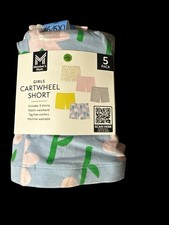 Member's Mark Girl's 5-Pack Cartwheel Short, Elastic Waistband, Tag-Free 6/6x