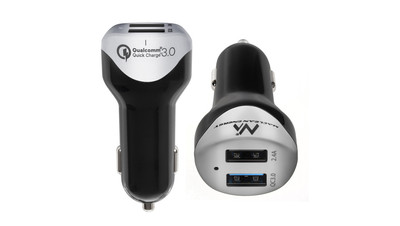 Ładowarka samochodowa max4,8A 2xUSB Maclean Energy MCE157 Qualcomm Quick Charge 