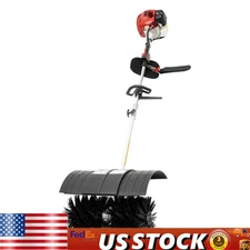 52cc Handheld Gas Power Broom Walk Behind Sweeper 2.3hp High Performance Cleaner