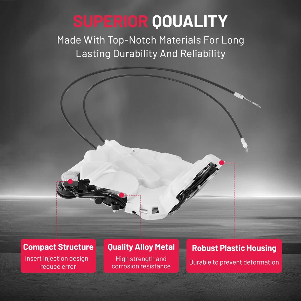 Rear Left Door Lock Actuator for Toyota Sienna 2011-2017 w/ Power Sliding Door Foto 3 de 4