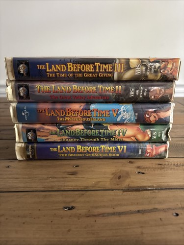 Lot of 5 The Land Before Time VHS Tapes Volumes 2-6