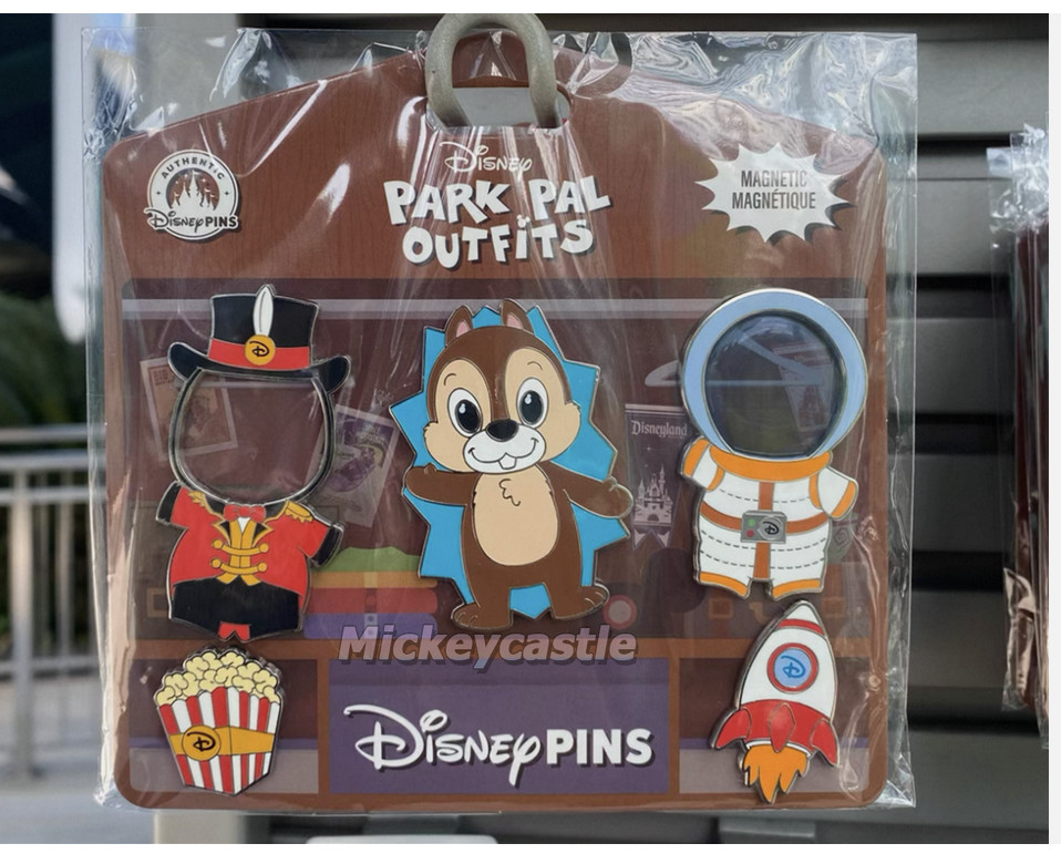 Shanghai Disney Pin set authentic 2025 Chip pal outfits disneyland