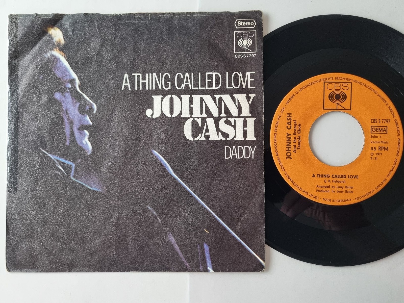 Johnny Cash - A Thing Called Love 7'' Vinyl Germany