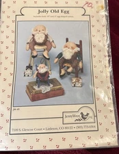 vintage sewing pattern jolly old egg santa's holiday christmas jenny wren JW-43
