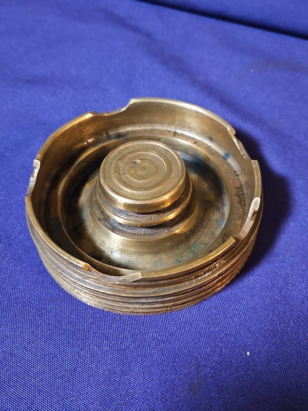 Brass Piston Ashtray ( Folk Art) 
