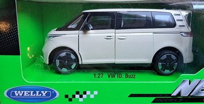 VW ID Buzz beigeweiss 1/27 ca.17cm Modelauto