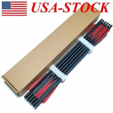 20" Crossbow Bolts Carbon Crossbow Arrows Half Moon Nock for Hunting Shooting