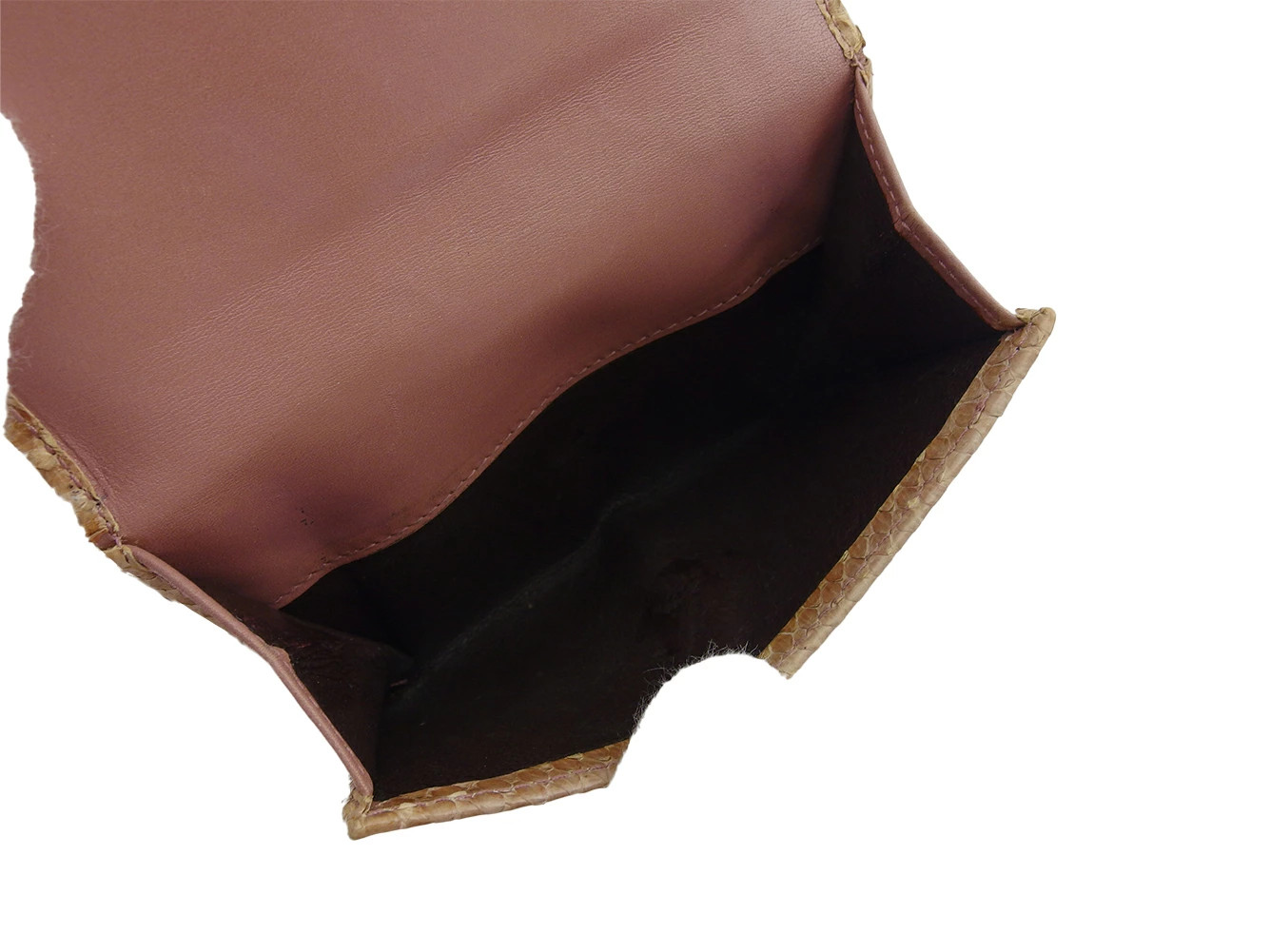 Gucci Python Wall Bifold Wallet Pink Beige M Used - image 7