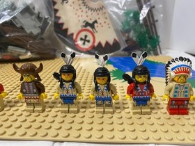 LEGO 6763 Rapid River Village 6766 Western Indians Set Complete without Box