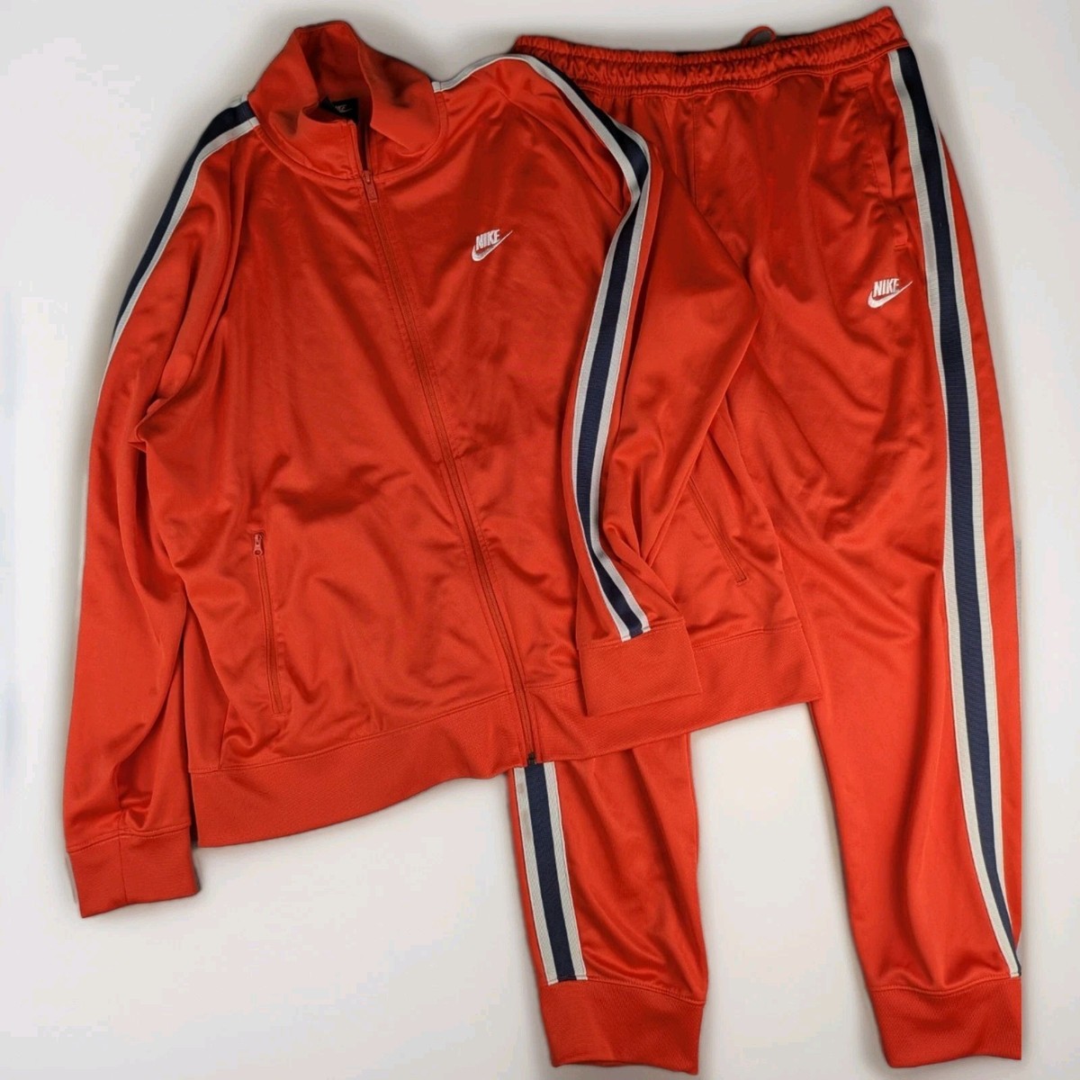 Nike Track Suit Warm Up Mens Size XXL Orange Basketball Athletic