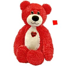First and Main: Tender Teddy, Red, 8", Cotton, Kids  Adults