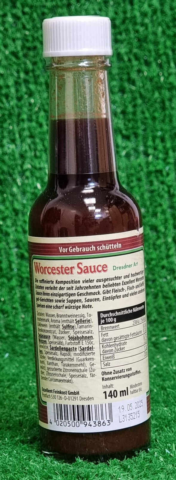 15,95€L) 12x Exzellent Worcester Sauce Dresdner Art 140ml Worcestersauce Versa0€ eBay