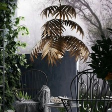 Tropical Coconut Leaves Palm Chandelier Penda...