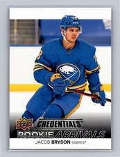 2021-22 Upper Deck Credentials - Rookie Arrivals #RA-43 Jacob Bryson (RC)