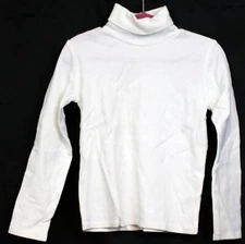GAP White Sparkly Turtleneck Shirt sz S 5-6 NWT Winter Snowflake Long Sleeve