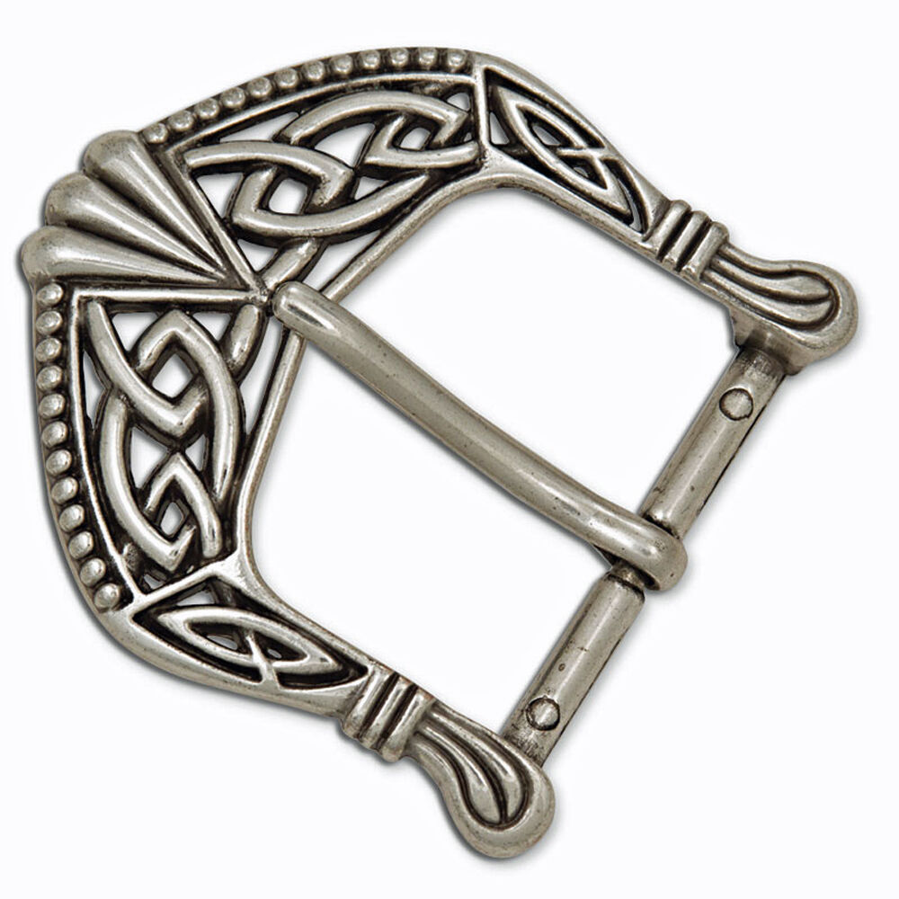 Celtic Buckle Antique Nickel Plate 1-1/2" (3.75 cm) Tandy Leather 1637-02    