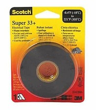 Scotch Super 33 Vinyl Electrical Tape, 3/4 x 44 ft, Pack of 10 Rolls