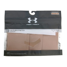 Under Armour Women's Pure Stretch Hipster Underwear, Beige, XS - 3 PACK AC5-2