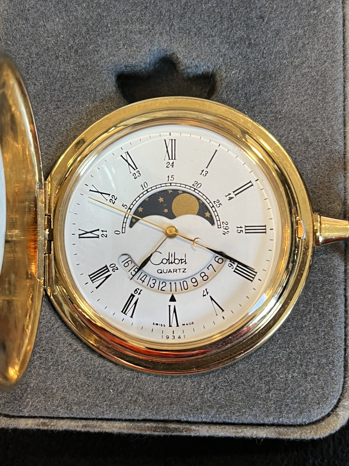 Vintage Colibri Quartz Pocket Watch. NIB with original paperwork eBay