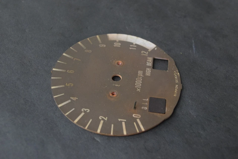 SUZUKI GS750T GS650 GS1100 GS550 TACÓMETRO TACÓMETRO TACÓMETRO CARA MOLDURA INSERCIÓN CUBIERTA Foto 3 de 4