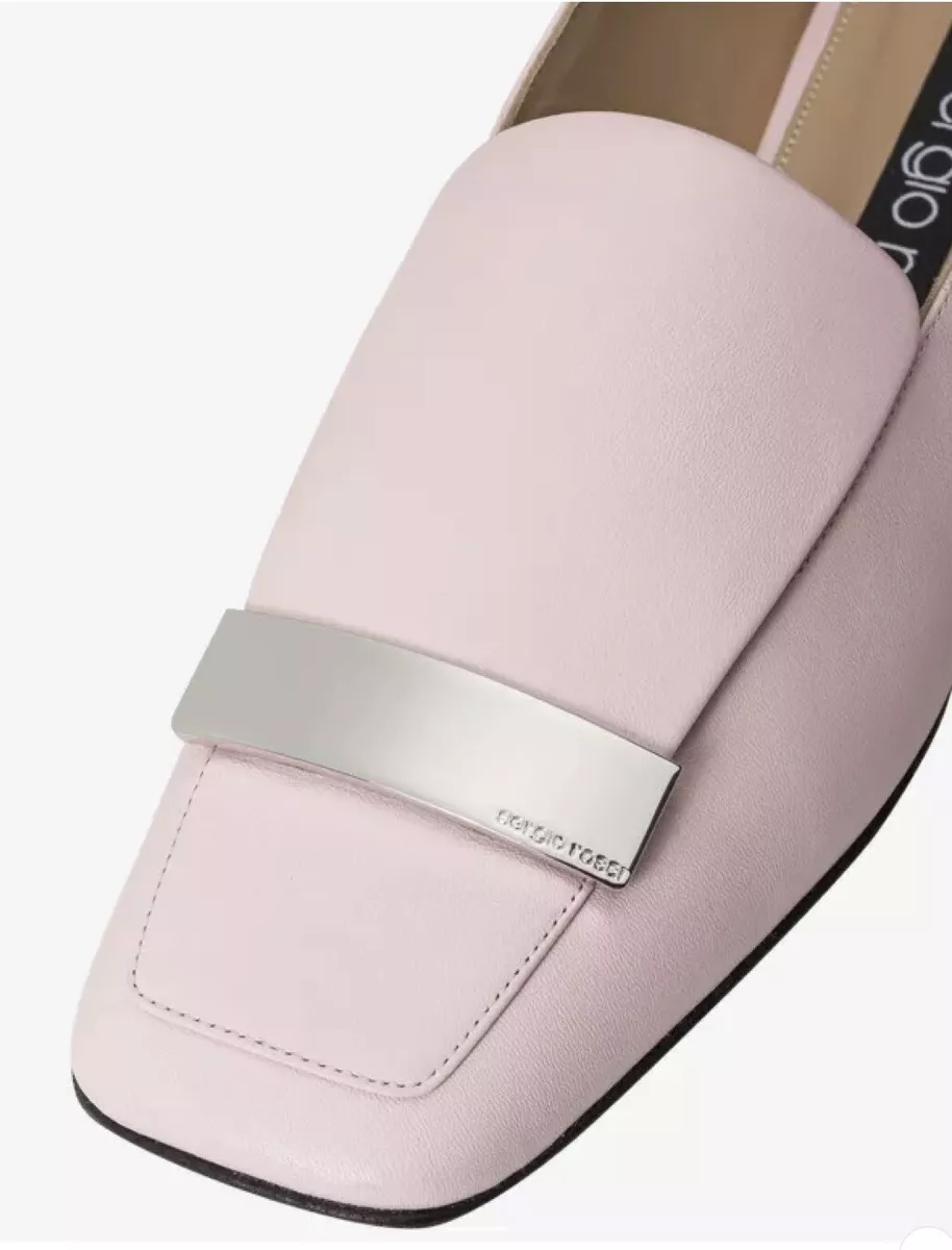 New SERGIO ROSSI Leather loafers SR1 Pink size 40