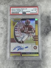 2020 Panini Prizm Henry Ruggs III Gold Prizm Rookie Auto PSA Las Vegas Raiders