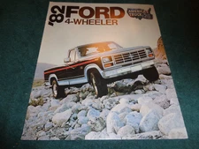 1982 FORD 4X4 PICKUP SALES CATALOG / FOLDER / BROCHURE / ORIGINAL FOMOCO ITEM!!