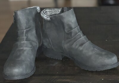 Sporto Lively Water-Resistant Ruched Bootie Black Sz 9M New W/O Box MSRP $69.99