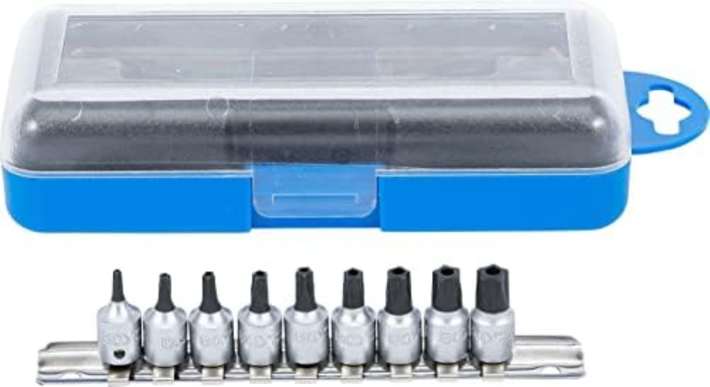 Set Bussole Torx Plus 1/4" T-Star per Uso Professionale | 9 Pezzi BGS