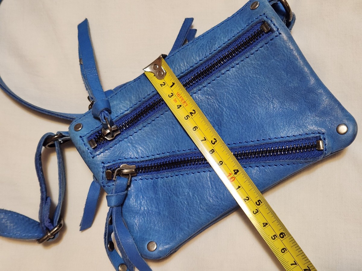 Cut N Paste x Anthropologie Crossbody Bag Zipper Purse BLUE 