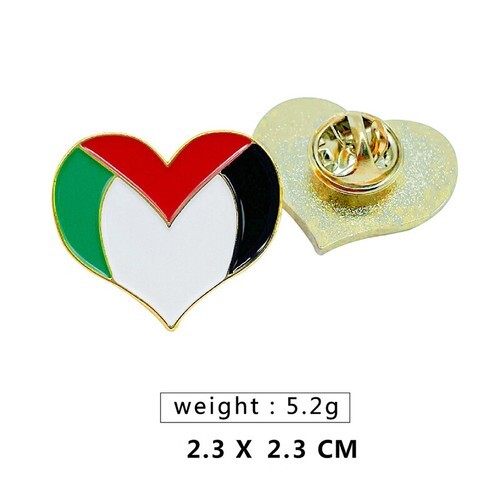 Palestine FLAG BADGE Stainless Steel Palestineflag Pin Lapel Badge Backpack Icon - Bild 14 von 14