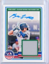 2023 Panini USA Stars & Stripes RYAN LASKO Jersey AUTO Autograph RC Rookie /200