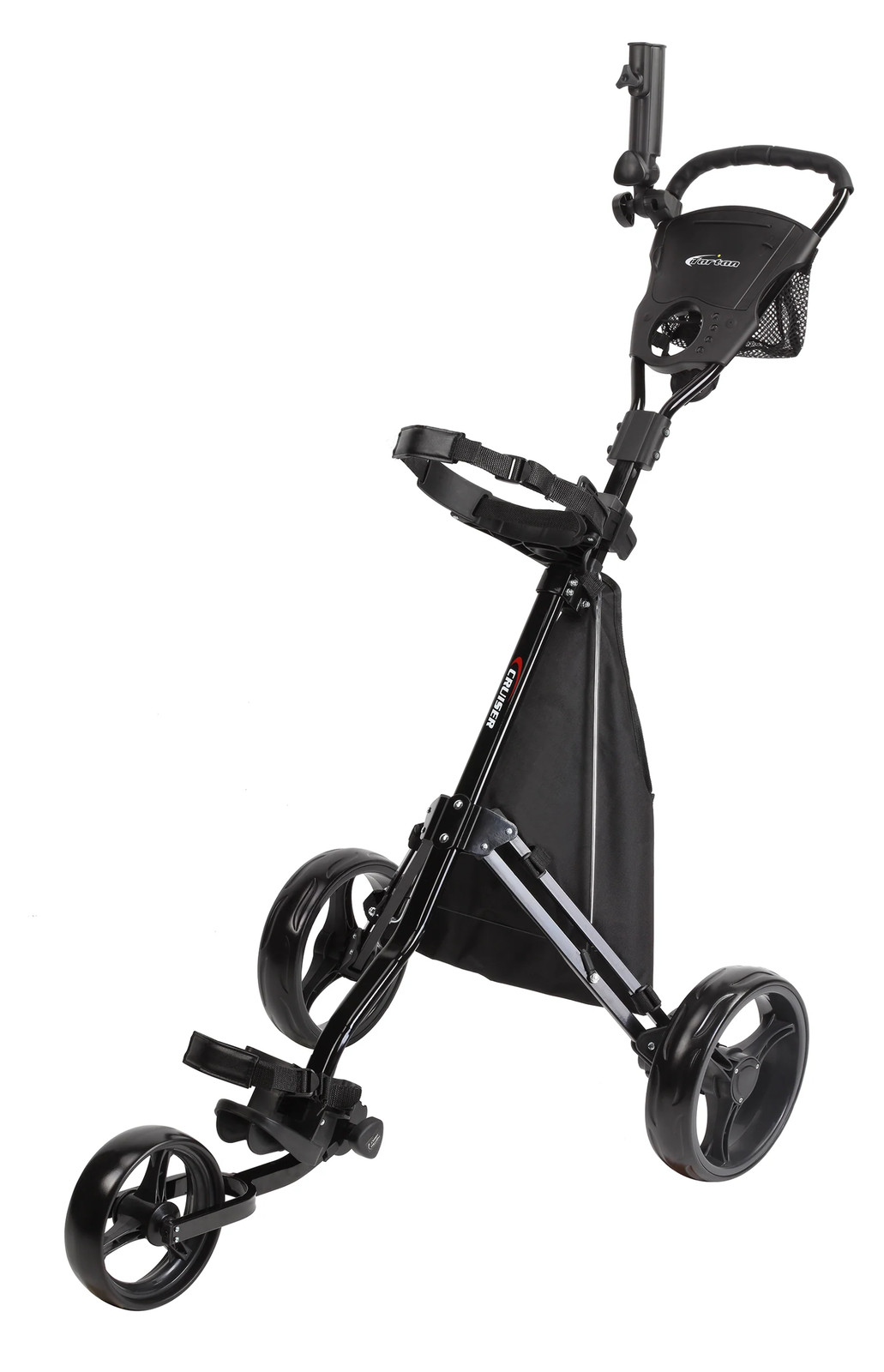 Tartan Cruiser 3-Wheel Golf Push Cart with Detachable Storag