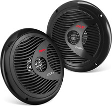 6.5 Inch Dual Marine Speakers - 2 Way Waterproof and Weather Resistant Outdoor A