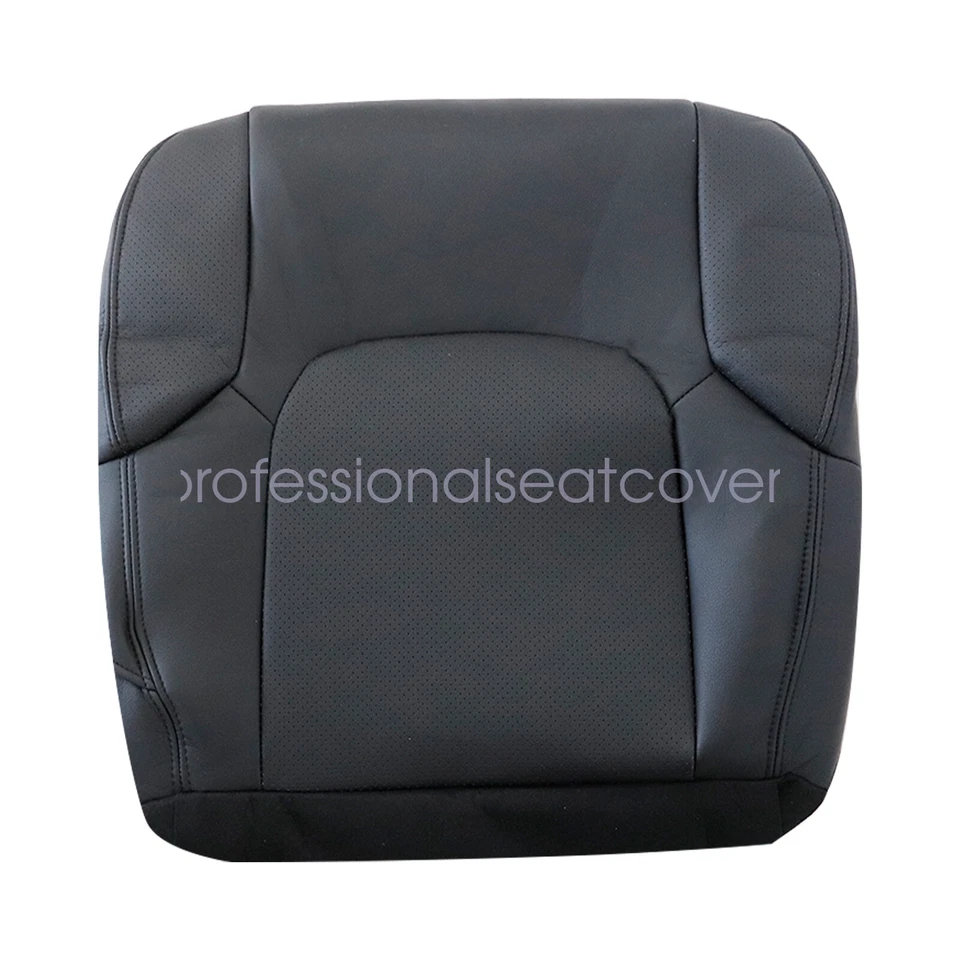 Cubierta de asiento de cuero perforada inferior del conductor para Nissan Frontier 2005-2020 2021 Foto 3 de 4