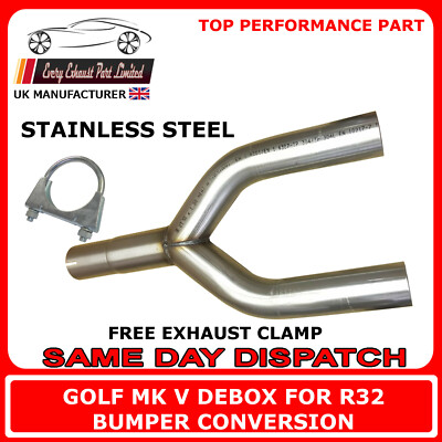 Golf Mk5 Back Box Y Pipe for Tdi R32 Bumper Conversion