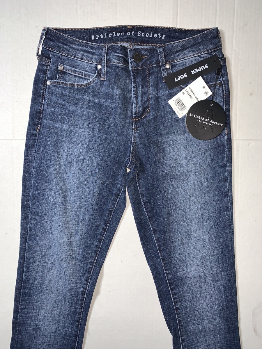 、、 Brand New- Articles Of Society Skinny Stretch Cascade Denim Jeans
