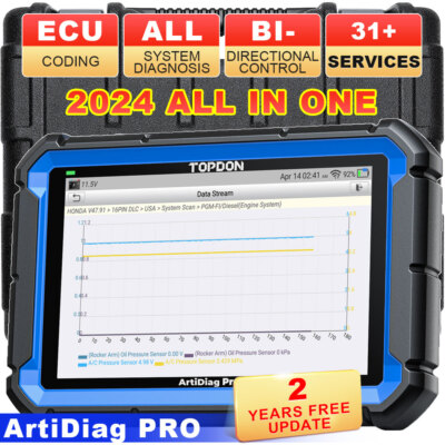 2025 TOPDON AD Pro Full System OBD2 Auto Car Diagnostic Tool Scanner Active Test