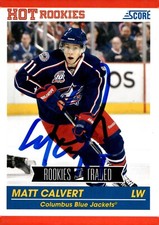 Matt Calvert - Signed 2011-12 Panini Hot Rookies Card #612