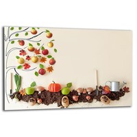 Herdabdeckplatte Ceranfeldabdeckung Spritzschutz Glas 80X52 GemüSe