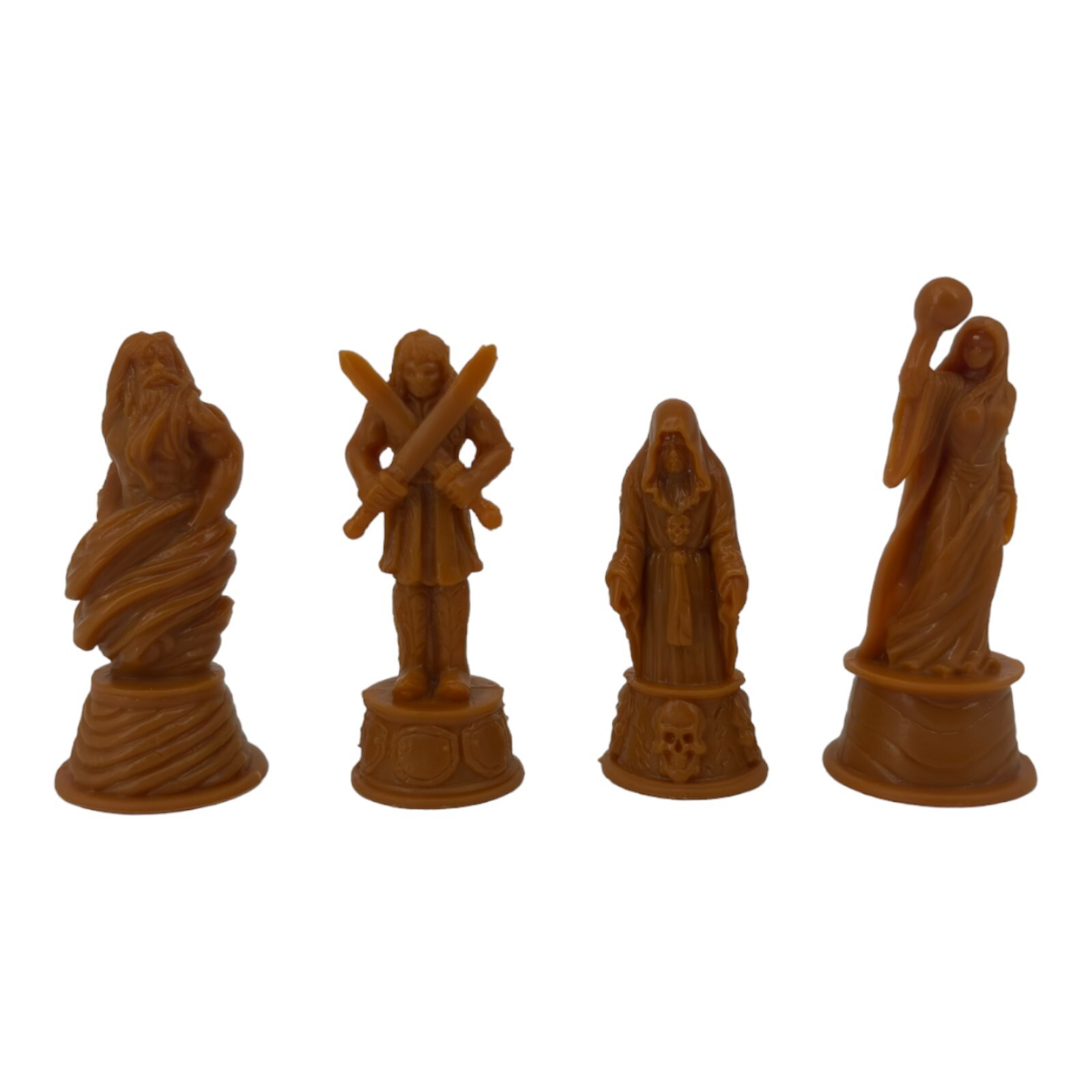 Replacement Tan Egyptian God Figures Risk GodStorm Parts 4 Piece Lot Avalon Hill