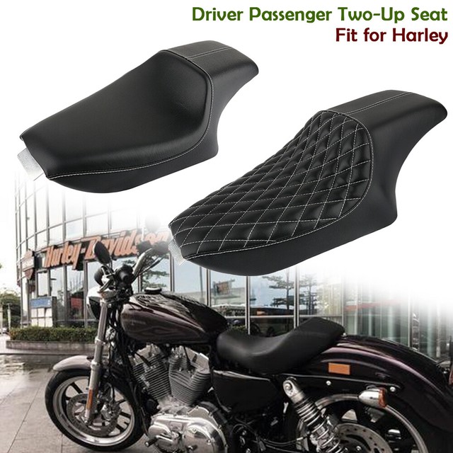 Driver Passenger TwoUp Seat Cushion For Harley Sportster 883 Custom