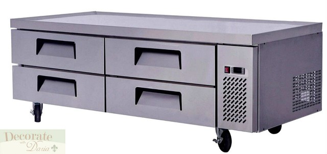 Chef Base Work Food Prep Table 72" Refrigerated 4 Drawer ...