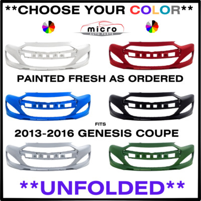 NEW FRONT BUMPER FOR 2013-2016 GENESIS COUPE PAINTED CHOOSE YOUR COLOR HY1000197