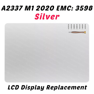 APPLE MACBOOK AIR 13 M1 2020 A2337 SILVER LCD RETINA DISPLAY TRUE TONE 661-16807