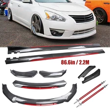 Front Bumper Lip Spoiler Splitter Body Kit Carbon Fiber For Nissan Altima 08-23