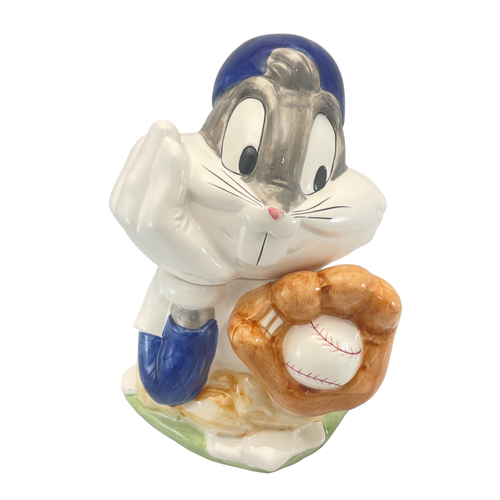 Bugs Bunny Baseball Cookie Jar w/ Lid Vintage 1993 Warner Brothers Looney Tunes 730384061006 eBay