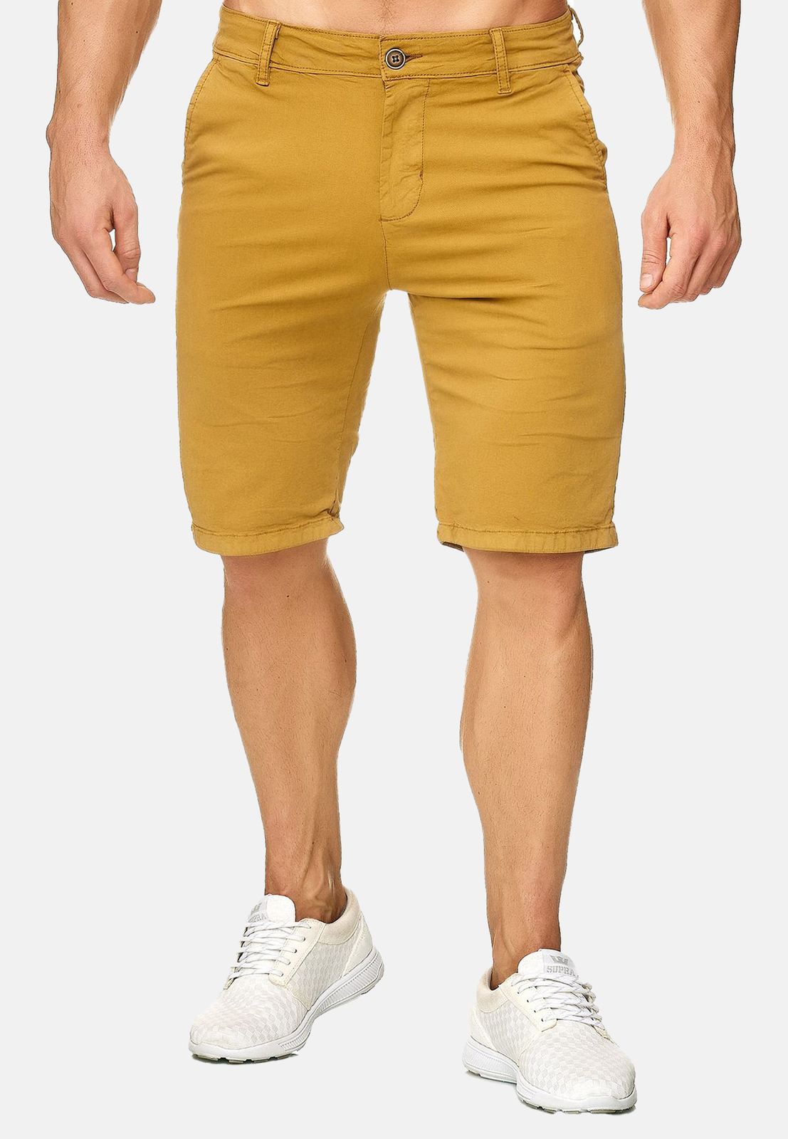 Pantalones cortos chinos de hombre verano bermudas cortas ocio por la rodilla ca