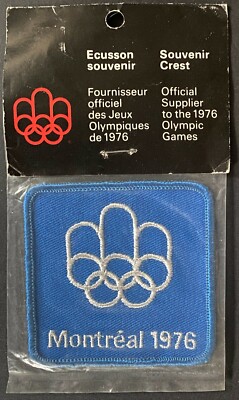 Patch Brodé Souvenir Jeux Olympiques Montréal 1976 - Emblème